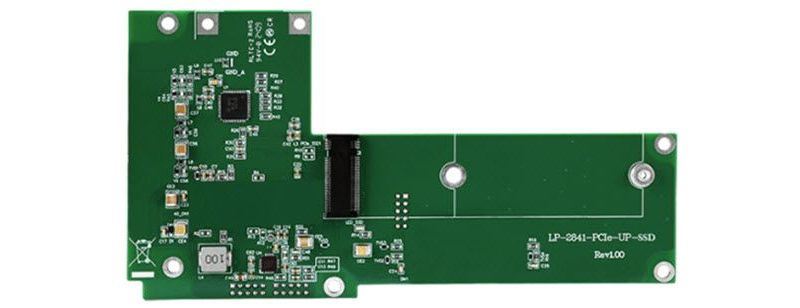 LP-2841-PCIe-UP-SSD: SSD Expansion Board for PCIe Gen3, M.2-2280 SSDs