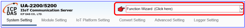 UA Web UI Function Wizard pic